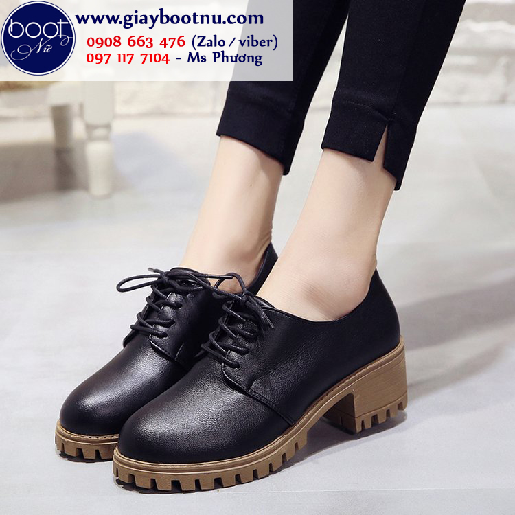 Giày boot nữ oxford HIỆN ĐẠI- TRẺ TRUNG GBN2801