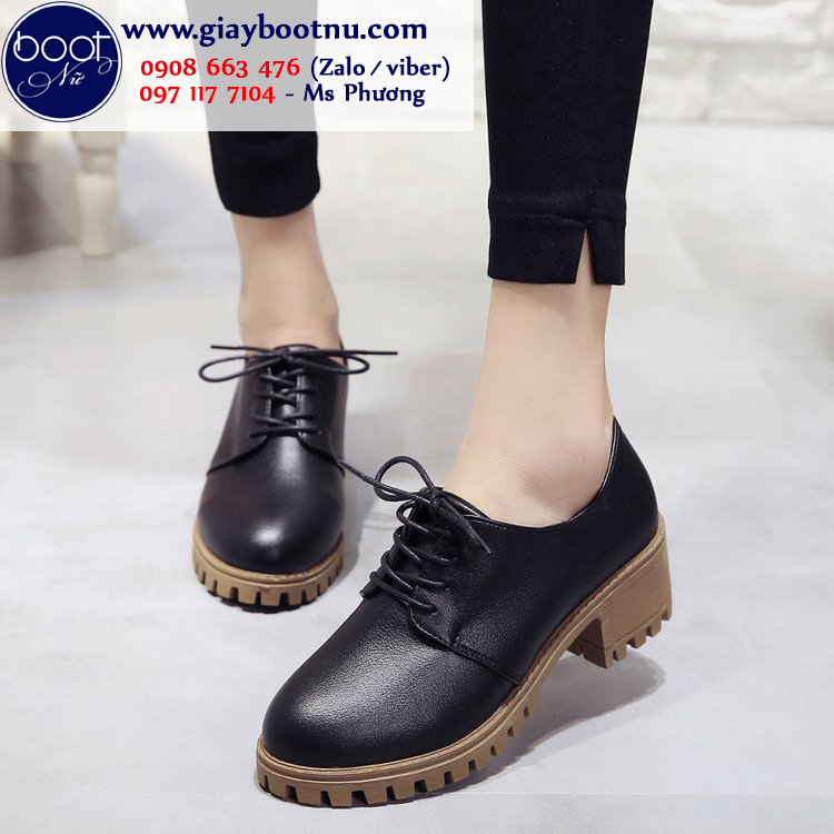 Giày boot nữ oxford HIỆN ĐẠI- TRẺ TRUNG GBN2801