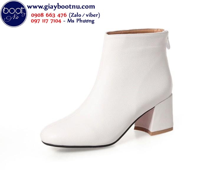 Boot trắng cổ ngắn ĐƠN GIẢN THỜI THƯỢNG GBN3502