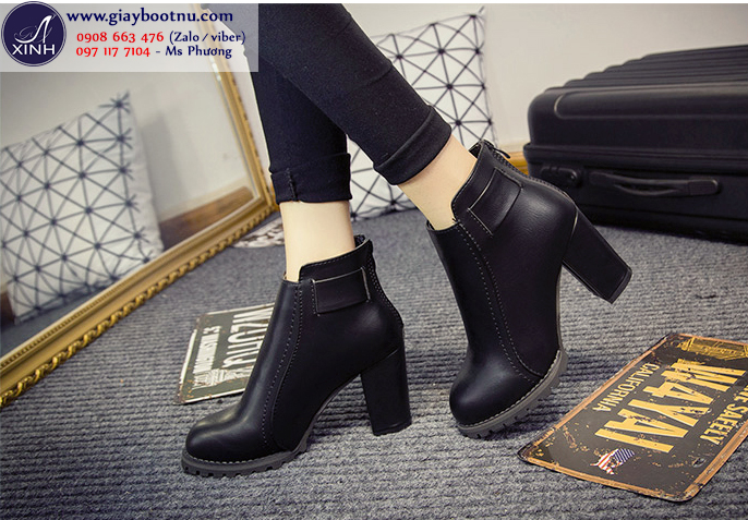 Giày boot nữ cổ sâu cao 7cm GBN14901 cho phong cách năng động và trẻ trung!