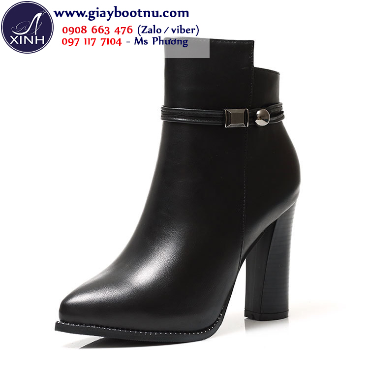  GBN159 giày boot nữ cổ ngắn cao 7cm  mang đến cho cô chủ phong cách sang chảnh và đẳng cấp!