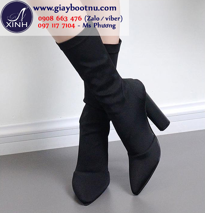 Boot tất cao ngang bắp chân làm cho đôi chân trở nên thon và dài hơn!