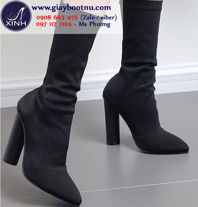 Giày boot nữ cổ lửng hiện đại mẫu giày ĐANG HOT GBN177