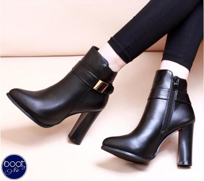 GBN60 mẫu giày boot nữ đế vuông cực êm chân chị em vô cùng yêu thích!