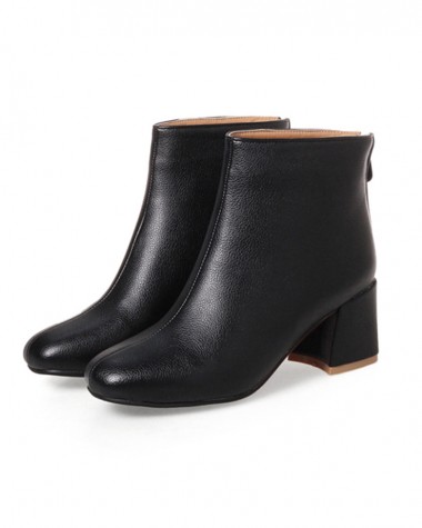 Boot cổ ngắn ĐƠN GIẢN gót vuông 6cm GBN3501 Boot cổ ngắn ĐƠN GIẢN gót vuông 6cm GBN3501