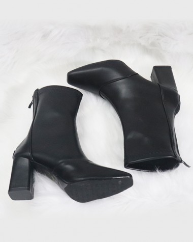 Boot lửng mũi vuông ÔM CHÂN sành điệu GBN6901 Boot lửng mũi vuông ÔM CHÂN sành điệu GBN6901