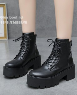 Combat boot cổ ngắn cột dây đế bảng cao 7cm style CÁ TÍNH HIỆN ĐẠI GBN30A Combat boot cổ ngắn cột dây đế bảng cao 7cm style CÁ TÍNH HIỆN ĐẠI GBN30A